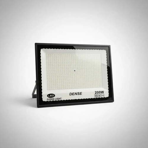 Reflector Led De 200w Con Luz Fría Para Exterior, Ip66 Y Carcasa Negra Negro
