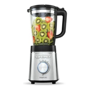 Licuadora Smartlife Vidrio 1.75l 1400w Vel Variable + Pulso Color Acero Inoxidable