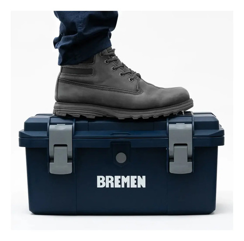 Caja De Herramientas Bremen 8330 De Polipropileno De Alta Resistencia 40cm X 19cm X 18cm Azul - Imagen 4