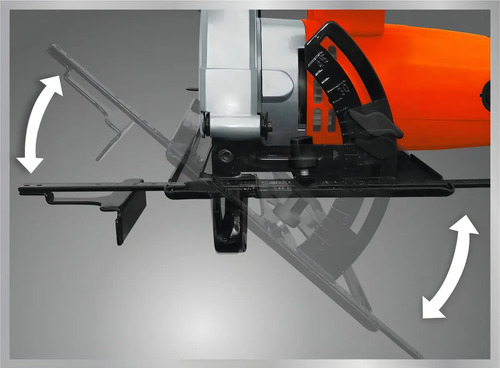 Sierra Circular 1500 W Guia Laser - Dowen Pagio Color Naranja Frecuencia 50-60hz 50 Hz - Imagen 6