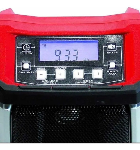 Radio Inalambrico Te-cr 18 Li - Solo Einhell Aux Display Rojo - Imagen 2