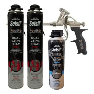 Selsil Espuma 2x750ml + Pistola + Limpiador 500ml