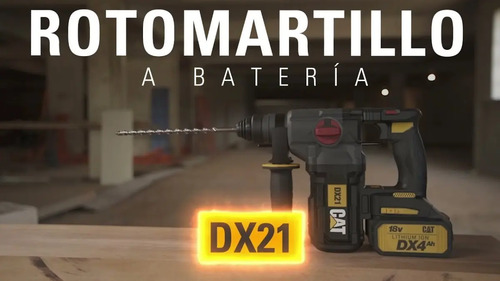 Rotomartillo Cat Sds Plus 5 Funciones 2 Bats Color Negro - Imagen 5