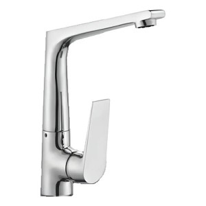 Canilla Monocomando Para Mesada De Cocina Ice Gris Brillante