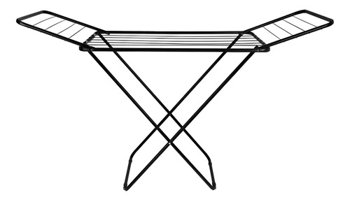 Tender Para Ropa Con Alas Reforzado Plegable Varillas Negro - Imagen 5