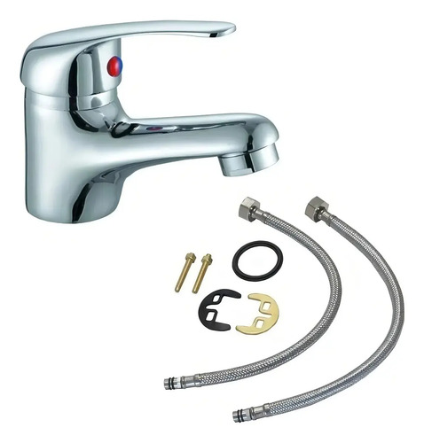 Grifería Wico Monocomando Lavatorio Plateado 35mm - Imagen 2