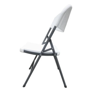 Silla Plegable Plastico Reforzada Jardín Exterior Alpina Silla Plegable Blanco Lisa