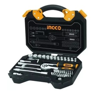 Juego De Dados Y Llave Crique Ingco 45 Pzas 1/4'' Hkts14451