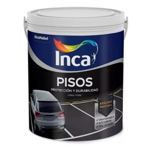 Pintura Látex Inca Para Pisos Interior Exterior 4l Mate Grafito
