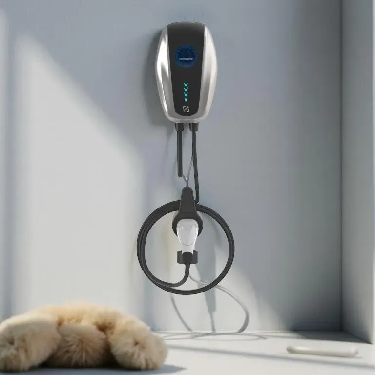 Cargador De Auto Eléctrico Wallbox 7kw 32a Conector Gbt O T2 - Imagen 3