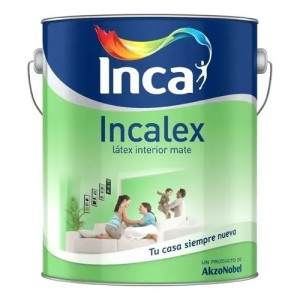 Pintura Para Interiores Incalex Mate Blanco 20 Lts. Inca