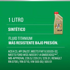 Aceite Sintetico Edge Turbo Diesel 5w-40 1l Castrol