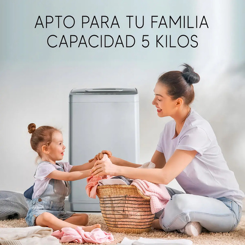 Lavarropas Enxuta 5kg Carga Superior Bomba Incluída En Color Blanco - Imagen 4
