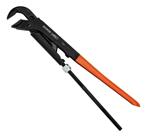 Llave Para Caño 143 Abertura 78mm Stilson 55cm Naranja Y Negro Naranja/negro - Imagen 2