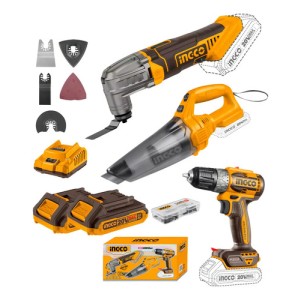 Kit Taladro Atornillador + Mult + Aspiradora Cosli240685