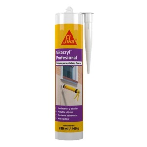 Sellador Sikacryl Profesional Grietas Cartucho X 280ml Sika