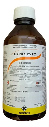 Insecticida Cipermetrina 25% - 1 Litro