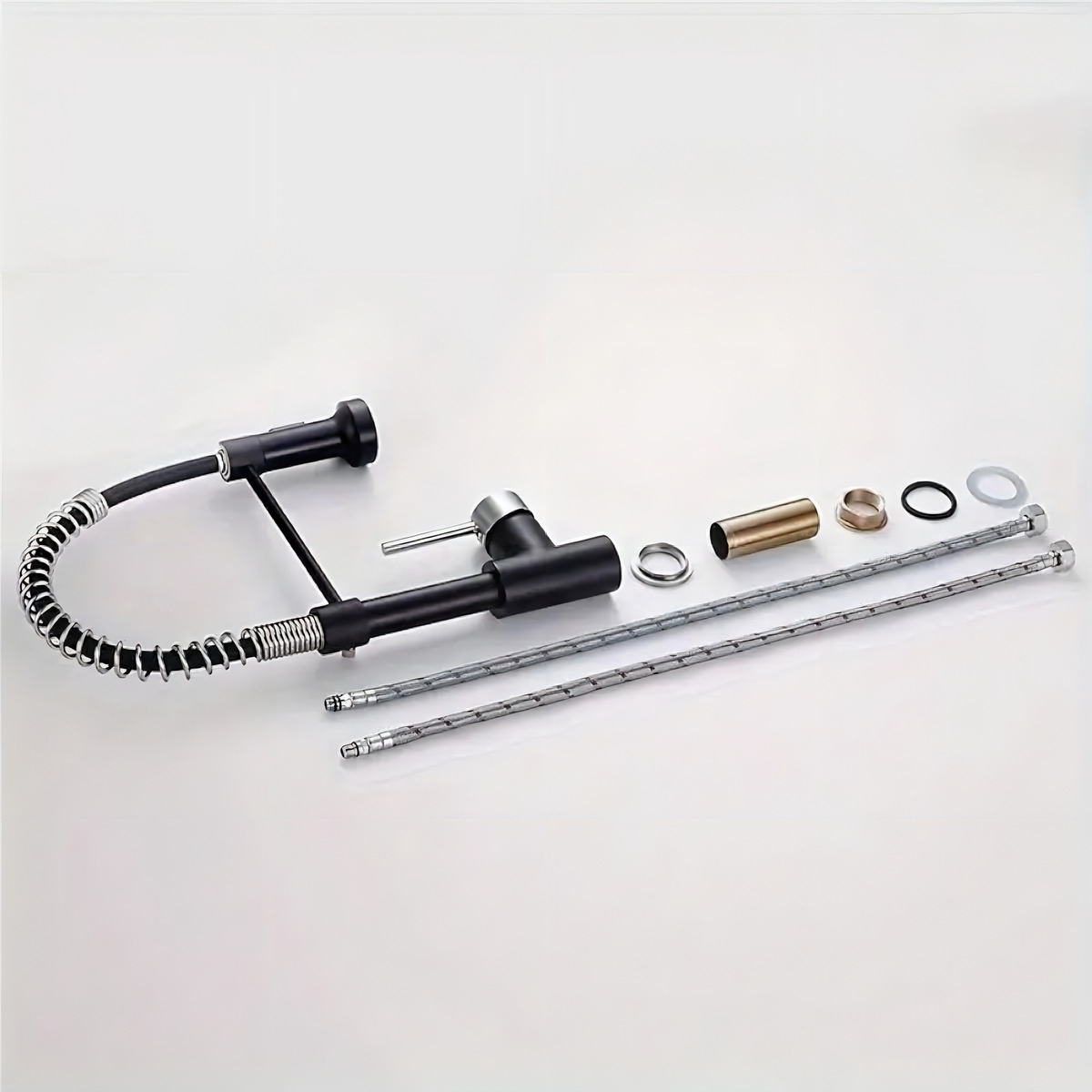 Grifo Canilla Monocomando 360º Cocina Baño Acero Inoxidable Acabado Cromado Color Plateado - Imagen 4