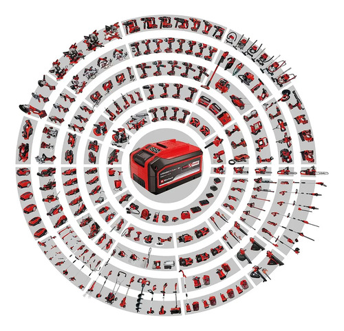 Radio Inalambrico Te-cr 18 Li - Solo Einhell Aux Display Rojo - Imagen 7