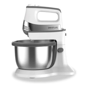 Batidora C/ Bowl Smartlife Rotativo 5 Vel + Turbo 500w +accs Blanco