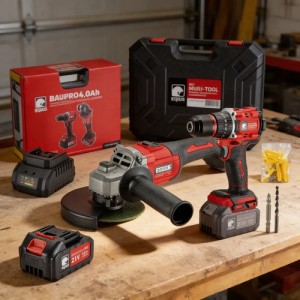 Kit Combo Amoladora Inalámbrica+ Taladro Percutor 21v Equus