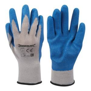 Guantes De Tela Y Goma Obra ; Construcción Reforzado Tyt