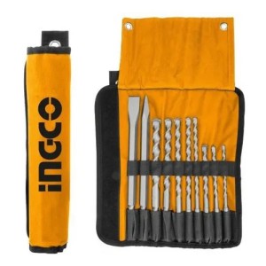 Kit Punta Cincel Y 8 Mechas Sds Plus Ingco Akd2101 - Smf