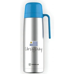 Termo Termolar Acero Inoxidable 1 Litro Bandera Cadaques Plateado