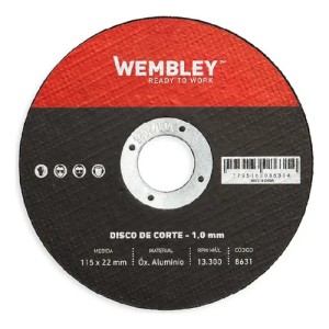 Discos De Corte Metal Wembley 4.(115x1.0x22mm) 25 Unid.