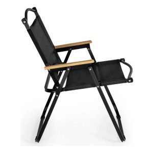 Silla Plegable Ultraligera Para Playa Y Acampada En Tela Y Metal | Magazine Decor Color Black Negro