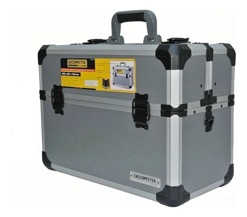 Caja Porta Herramientas Aluminio Fuelle Crossmaster 9931116 Color Gris