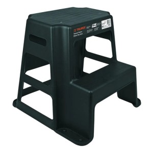 Escalera Escaleras Taburete Plastico Truper Tabu-2 Negro