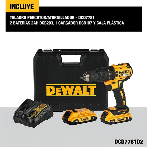 DeWalt 20V MAX* Li-ION DCD7781D2-B2 Maletín de transporte - Imagen 9