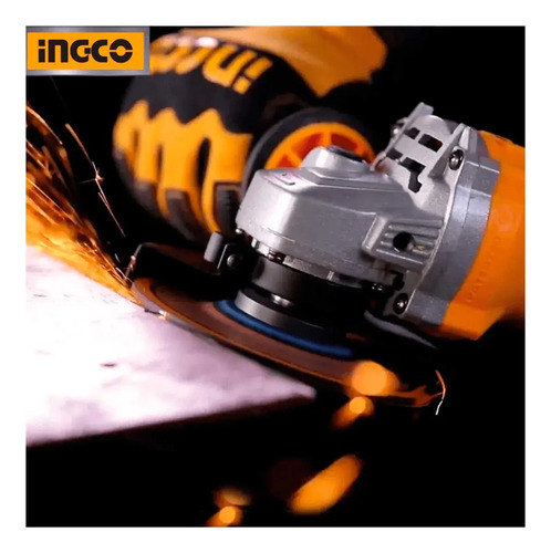 Set Taladro Atornillador + Amoladora + Linterna Ingco Puntas Color Amarillo Frecuencia 50hz 60hz - Imagen 9