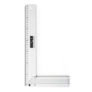 Escuadra Aluminio Carpintero Bremen 12 300mm A 90° 6824 F Plateado