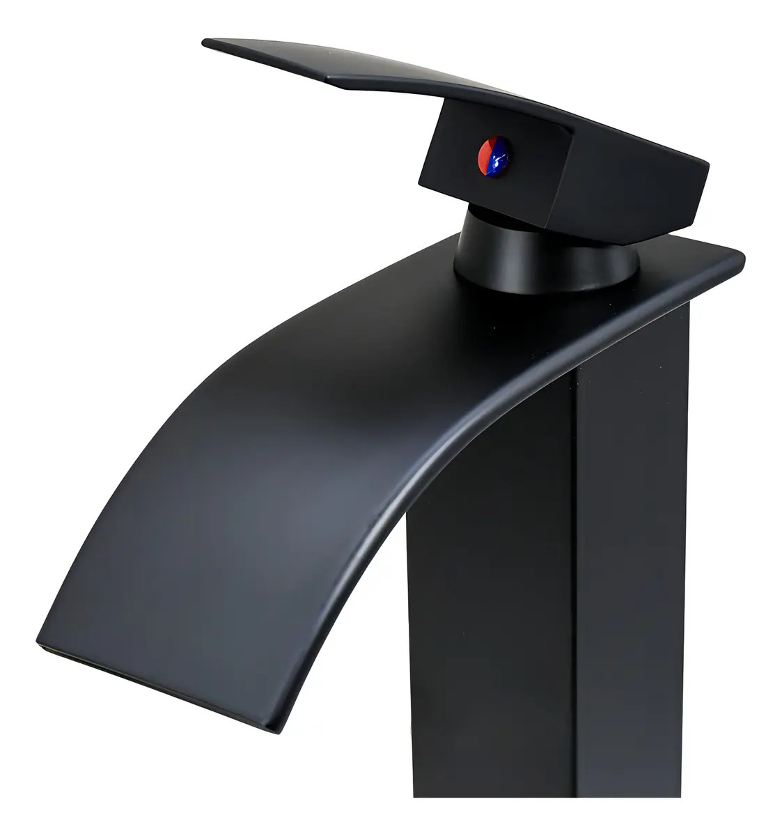 Canilla Negra Alta Para Lavatorio Italomix Lh-3320 Negro Mate - Imagen 2