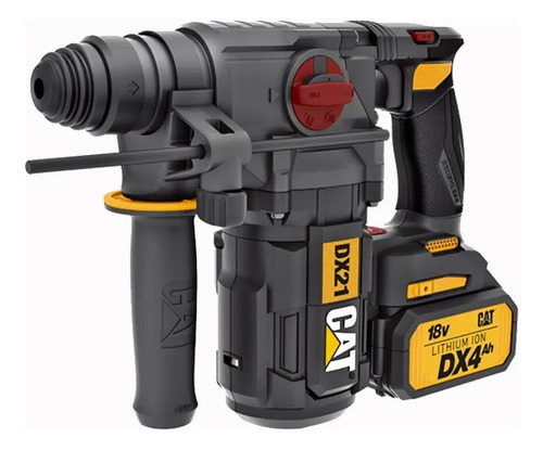 Rotomartillo Cat Sds Plus 5 Funciones 2 Bats Color Negro