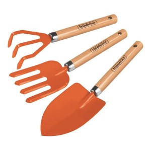 Kit Juego Jardinería 3 Piezas Tramontina Naranja