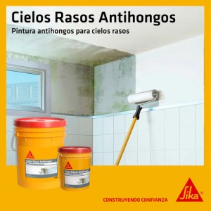 Pintura Para Cielorraso Cubritiva Antihongos Sika - 4 Kg