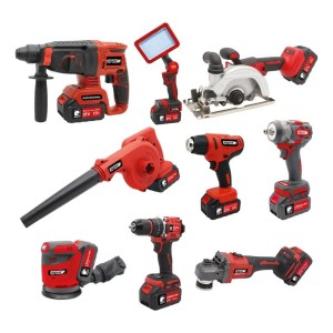 Combo 9pcs Taladro, Llave De Impacto, Amoladora, Circular +