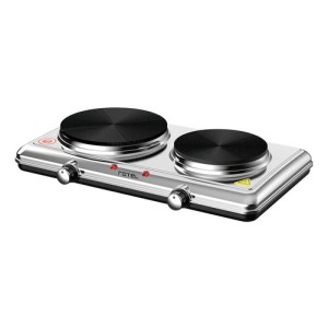 Anafe Cocina Eléctrico De Acero Inoxidable 2 Discos Rotel Color Plateado