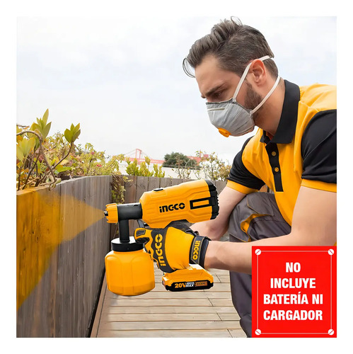 Pistola De Pintar Inalambrica Ingco - Imagen 2