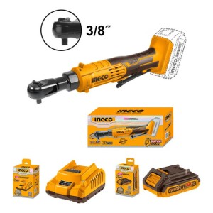 Llave Crique 20v Bateria P20s Ingco Cdrli206015 Naranja Claro