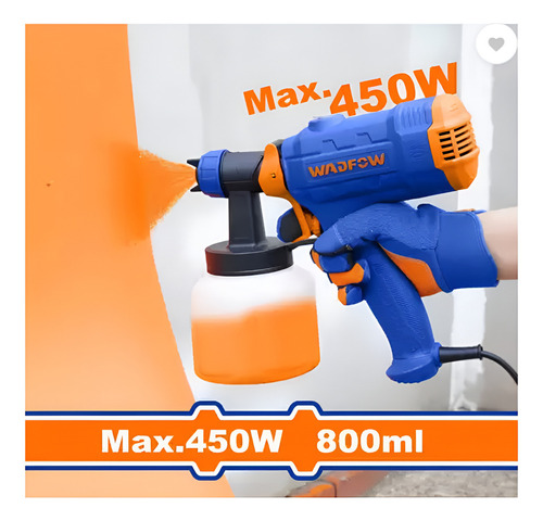 Equipo Pistola De Pintar 450w 800ml Wadfow Weg1a01 - Imagen 5