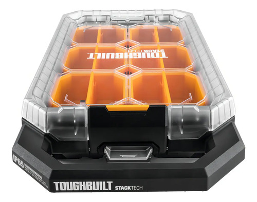Caja Organizadora Compacta De Bajo Perfil Stacktech Toughbuilt Negro - Imagen 2