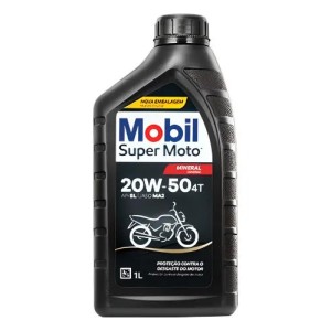 Aceite Para Motor Mobil Mineral 20w-50 Para Moto/cuatriciclo De 1 Unidad X 1l