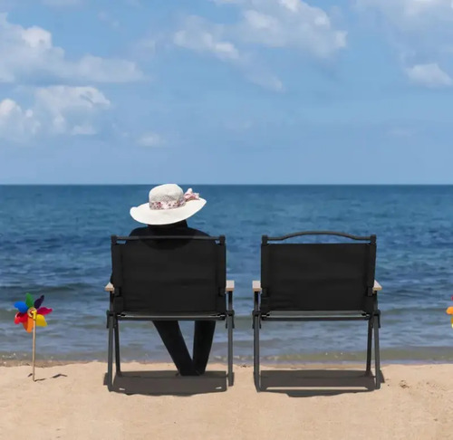 Silla De Jardin Plegable Exterior Catering - Muebles Web Negro - Imagen 3