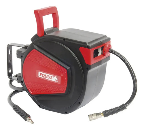 Manguera Con Carretel Retráctil Equus P/ Aire Comprimido 15m Color Rojo