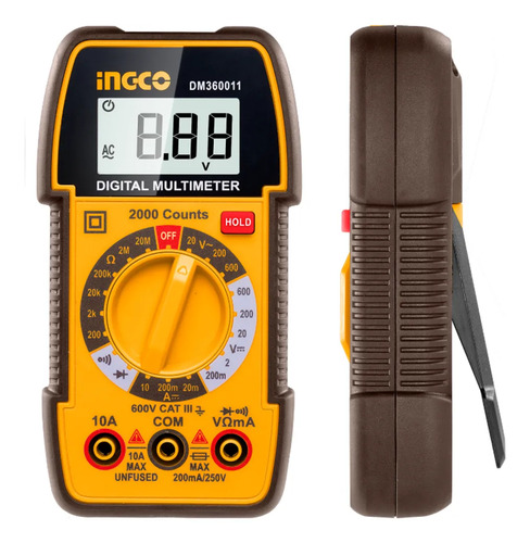 Multimetro Digital Industrial 2000 Cuentas 600v Ingco