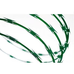 Concertina De Seguridad Plastificada Verde Por 10 Metros Tyt